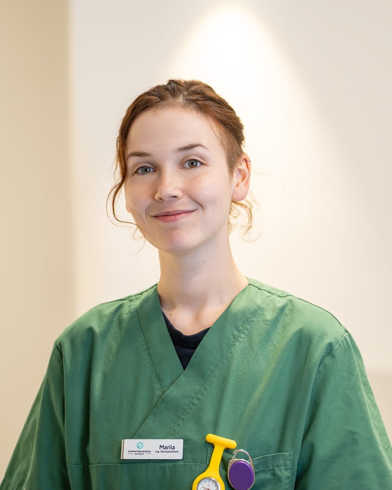 Mariia, licensed veterinary nurse at AniMed Animal Hospital